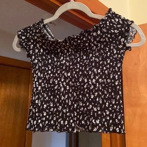 Brand new Khol’s cropped off the shoulder shirt.